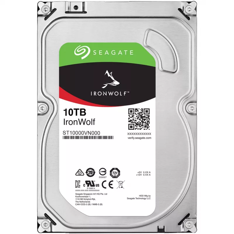 Seagate IronWolf ST10000VN000 interný pevný disk 10 TB 7200 RPM 256 MB 3,5 palca Serial ATA III