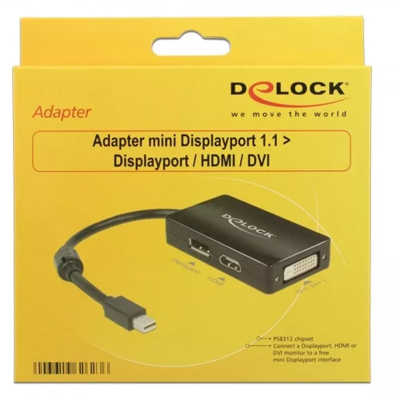 Kábel DeLOCK 0,16m DisplayPort HDMI DVI Mini DisplayPort