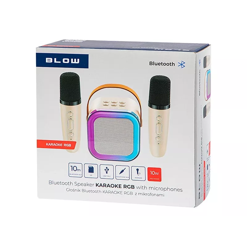 Karaoke reproduktor, KARAOKE RGB Bluetooth reproduktor, 30W