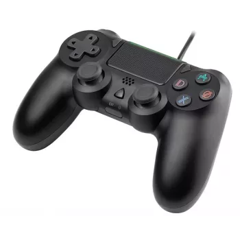 Káblový gamepad TRACER SHOGUN PRO čierny — 16 tlačidiel, analógový/digitálny, 1,5 m kábel, vibrácie, PC/PS4/PS3
