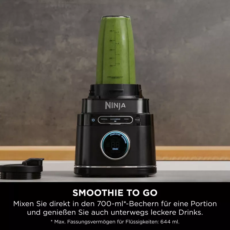 Ninja TB301EU Detect Power Mixer Pro mixér, 1,2 kW, 6 automatických programov, čierny