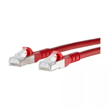 MetzConnect BTR - Patch kábel - RJ-45 (M) - RJ-45 (M) - 3 m - tienený - (CAT 6a) - bezhalogénový - červený (1308453066-E)
