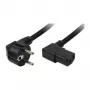 LogiLink CP103 napájací kábel, uhlová CEE 7/7 na uhlovú IEC C13, 2 m, čierny