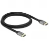 HDMI kábel DeLOCK Ultra High Speed 48 Gbps 8K 60 Hz sivý 1 m