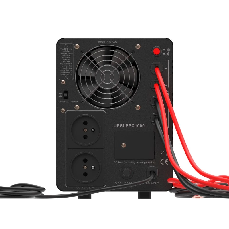 Green Cell PowerCore UPSLPPC1000 1500VA / 1000W AVR záložný zdroj (UPS), 12 VDC, LCD, bez batérií