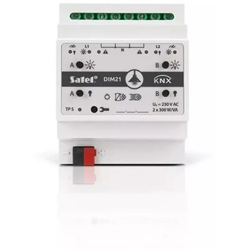 Satel KNX-DIM21 smart-home aktor DIN-lištový stmievač