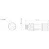 TELTONIKA NETWORKS M12 Type-X 8-PIN konektor samec (PR40118K)