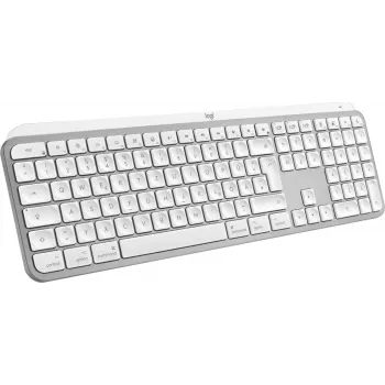 Logitech MX Keys S for Mac klávesnica kancelária RF Wireless + Bluetooth QWERTZ nemecká hliník biela