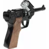 Kovový hračkársky policajný revolver Gonher 8-ranný, kovová konštrukcia, model 258441