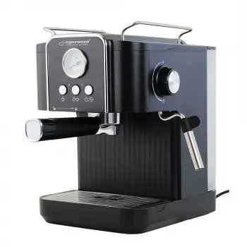 Espresso kávovar ESPERANZA EKC010 — 1,8 L nádrž na vodu, 850 W, 20 bar, integrovaný penovač mlieka