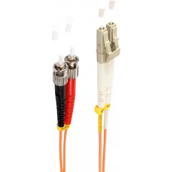 shiverpeaks BS77942 optický kábel 2 m LC ST OM2 oranžový (BS77942)