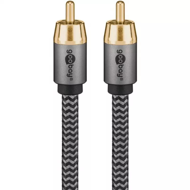 Goobay 65296. Konektor 1: RCA, konektor 1 pohlavie: samec, konektor 2: RCA, konektor 2 pohlavie: samec, materiál kábla: meď,