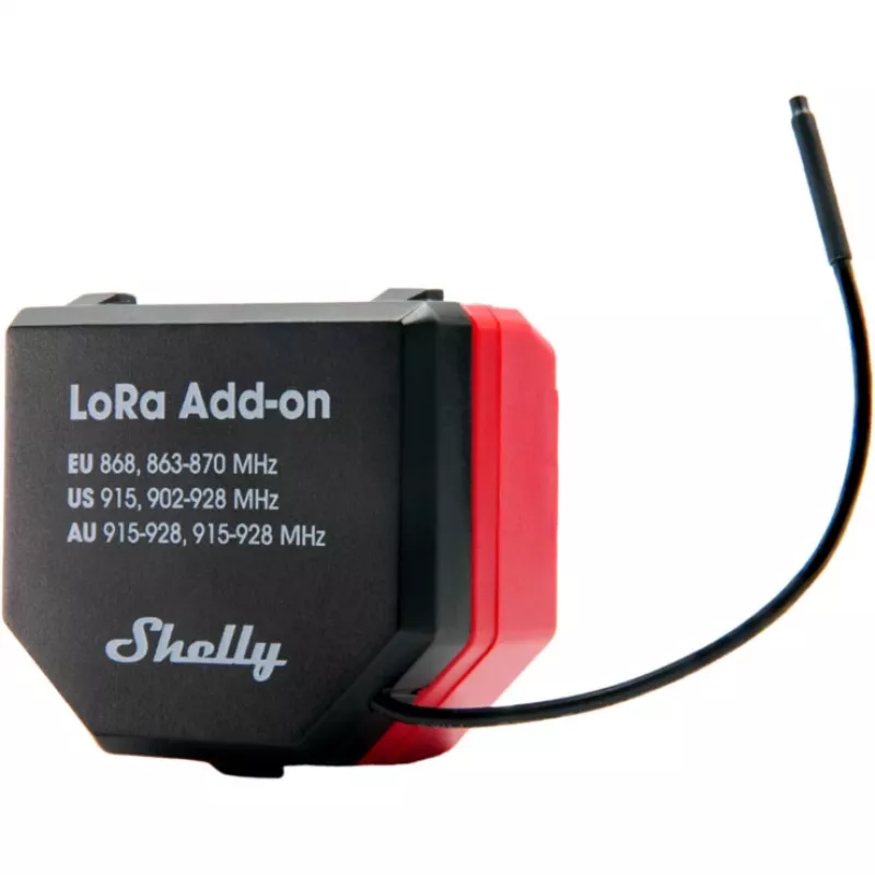 LoRa rozširujúci modul Shelly LoRa Add-on pre IoT konektivitu, značka Shelly (model Shelly_LoRa_Add-on)