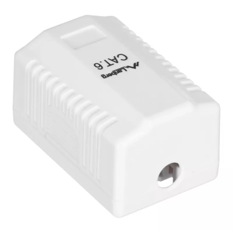 LANBERG zásuvka RJ-45 OU6-0001-W, Cat6, biela