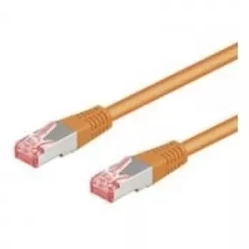 Wentronic Goobay CAT 6 patch kábel, S/FTP (PiMF), oranžový, 15 m - LSZH bez halogénov, meď (93470)