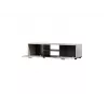 TV skrinka cama meble SOHO 140x43x37 cm — vrchná časť cashmere, čierny rám