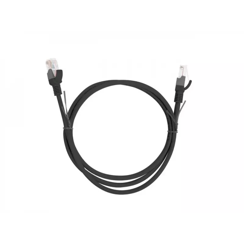 Sieťový kábel LANBERG PCU6-10CC-0100-BK RJ-45 Cat6 1 m čierny U/UTP