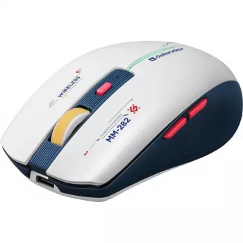 Bezdrôtová herná myš DEFENDER MM-282 RF — obojručná, optická 1800 DPI, 5 tlačidiel, USB, na batérie