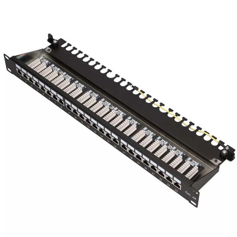 Patch panel - Extralink CAT6A STP, 24 portov