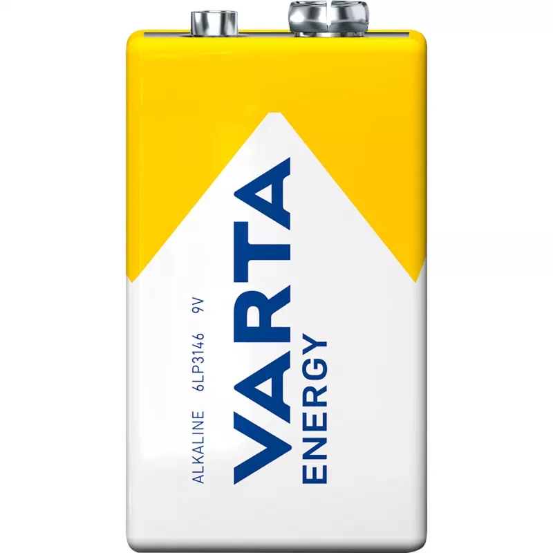 Batéria Varta ENERGY 9 V alkalická — 9 V, výška 48,5 mm, 46 g, 1 ks