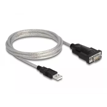 DeLOCK adaptér USB 2.0 Type-A na sériový RS-232 D-Sub 9 + D-Sub 25