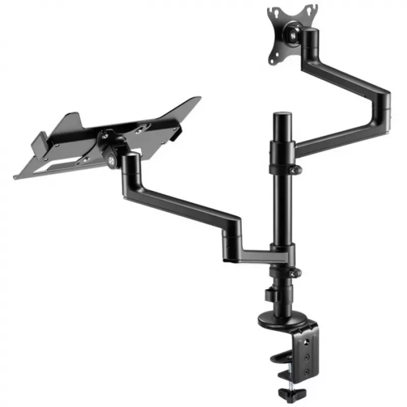 Držiak monitora WENTRONIC Goobay Deluxe 74417 s ramenom na notebook, čierny