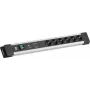 Bachmann CONNECTUS 6xCEE7/3 1xGVS-Plus 1x switch 2,0 m CEE7/7 sivá (BM005924)