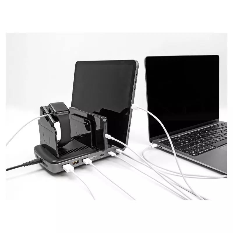 DeLOCK USB nabíjacia stanica 3 x USB Type-C PD 3 x USB Type-A 112 W