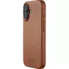 Mujjo Full Leather Case MagSafe puzdro pre iPhone 17 hnedé