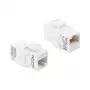 Delock 90991 Keystone spojka RJ45 na RJ45 Cat.6A, ntienená, biela