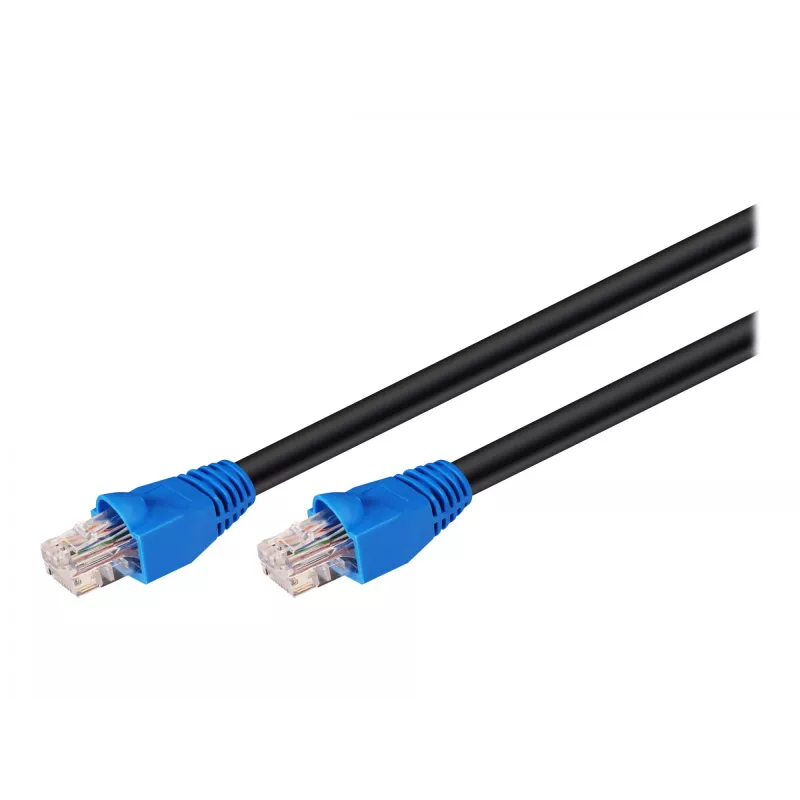 Goobay 94393 Ethernet patch kábel čierny