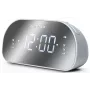 Rádiobudík Muse M-170CMR — digitálny rádiobudík, 1,2 palcový LED displej, FM, AC 230V, AAA záloha, zrkadlo/biela