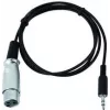 DMX adaptér EUROLITE 51916210, 3,5 mm jack na XLR, 1 m kábel