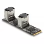 DeLOCK konvertor M.2 2280 Key B+M konektor samec na 8 x SATA