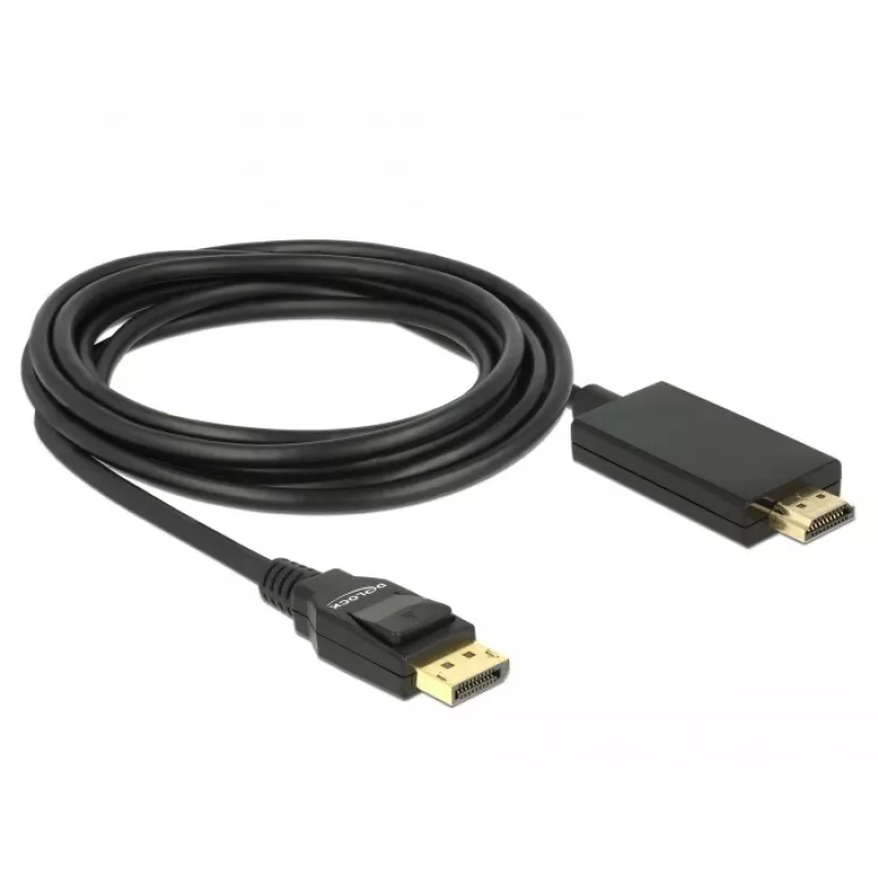 Adaptér video kábla DeLOCK 85318 DisplayPort na HDMI 3m čierny