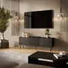 TV skrinka Cama LUCCA 3D 165x40x59 čierna