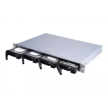 QNAP TL-R400S - diskové pole - 4 pozície (SATA-600) - SATA 6Gb/s (externé) - rack - na zabudovanie - 1U