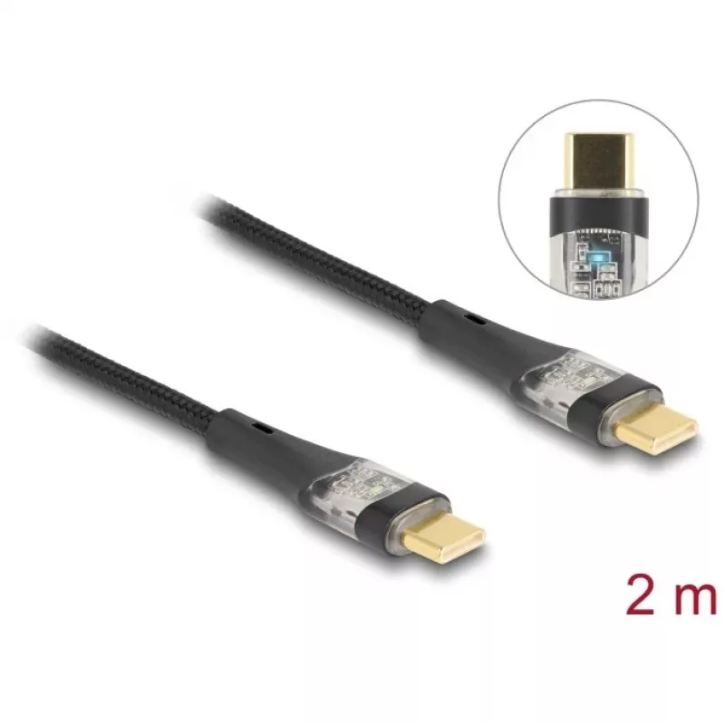 Delock 80764 USB kábel čierny