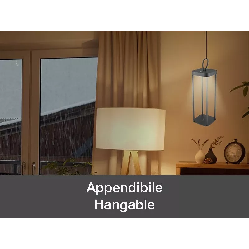 Nabíjacia lampáš Beper P207ILI100 — čierny, prenosné LED osvetlenie