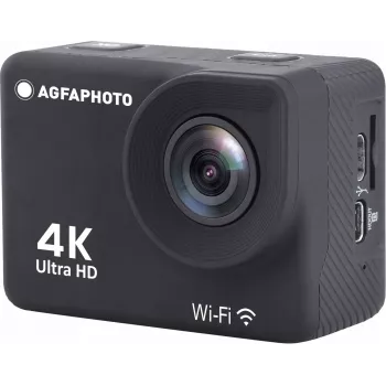 AgfaPhoto Action Cam 4K, vodotesná, Wi-Fi, spomalené/zrýchlené zábery (AC9000BK)