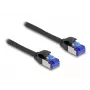 Sieťový kábel DeLOCK RJ45 Cat.6A S/FTP tenký 1 m čierny