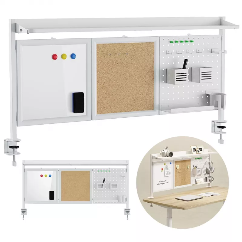 Oddeľovač na stôl Ergo Office ER-300 W, šírka 1250 mm, maximálne zaťaženie 10 kg