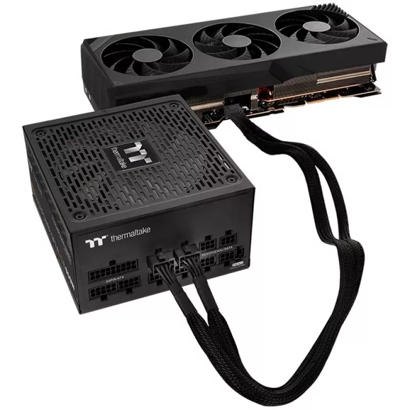 Thermaltake AC-063-CN1NAN-A1 rozdeľovač kábla, čierny, samec/samec, 600 mm