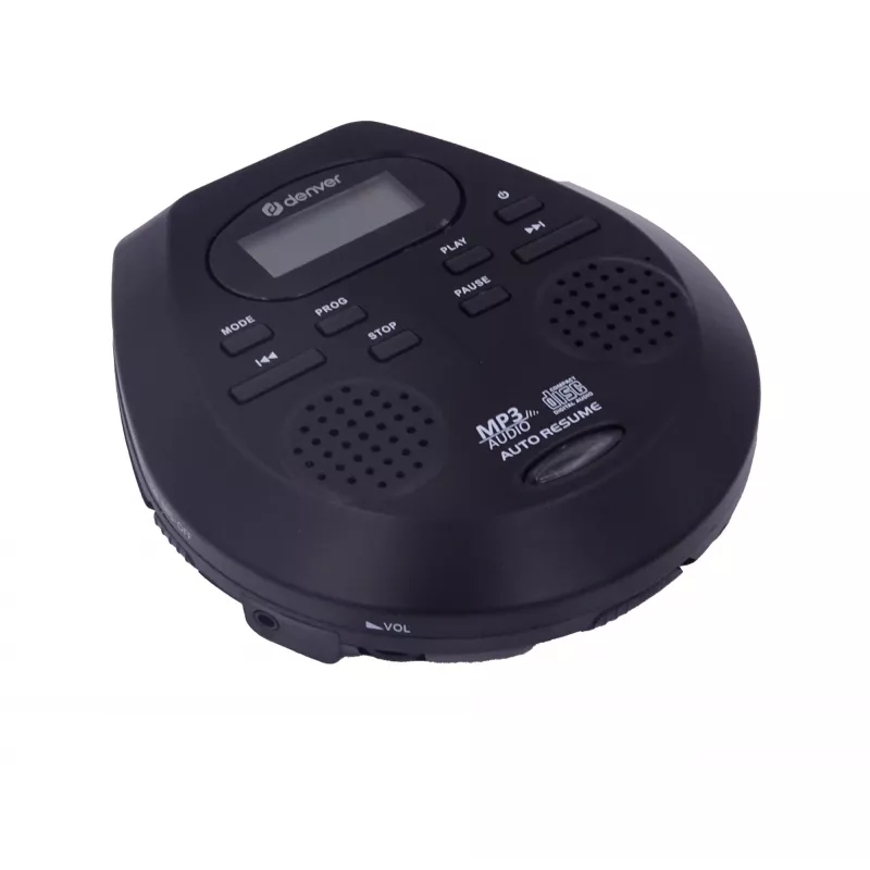 Prenosný CD prehrávač Denver DMP-395B čierny MP3 prehrávanie LCD displej