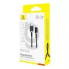 Baseus Dura USB Type A na typ C 60 W rýchlonabíjací kábel 2 m čierna, zlatá