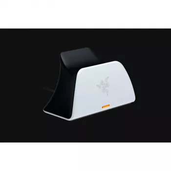 Nabíjacia stanica Razer RC21-01900100-R3U1 pre ovládač PlayStation 5 — biela, nabíja jeden ovládač, vrátane kábla USB-C na USB-A