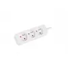 LANBERG PS0-03E-0300-W 3M biely 3X 230V predlžovací kábel z plnej medi