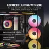Corsair iCUE LINK LX120-R RGB Reverse ventilátor do skrinky, 120 mm, PWM, 400–2400 ot./min, čierny