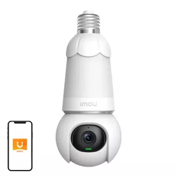 IP bezpečnostná kamera IMOU IPC-S6DP-5M0WEB-E27 v tvare žiarovky 5MP, 2,8mm objektív, Wi‑Fi, MicroSD až do 256GB, 30m nočné videnie