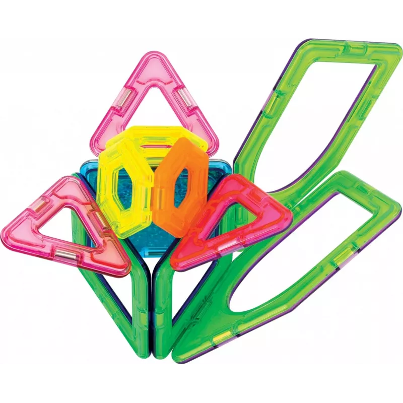 Magnetická stavebnica MAGFORMERS Twinkling Garden — 27-dielna, magnetické stavebné dosky